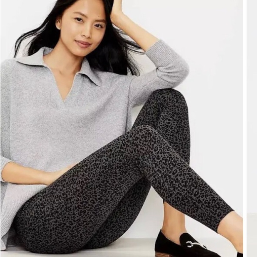 Ann Taylor LOFT Leopard print leggings.